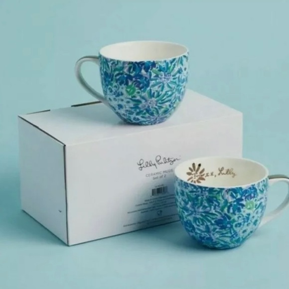 Lilly Pulitzer Other - 🌱BNIB🌱 Lily Pulitzer Ceramic Set of 2 Mugs